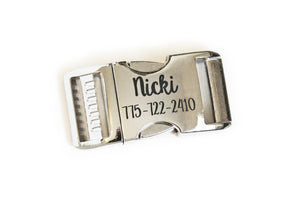 Engraving for Aluminum Buckles